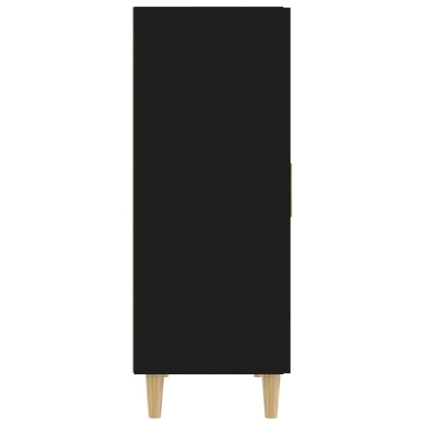 vidaXL Skjenk svart 70x34x90 cm konstruert tre