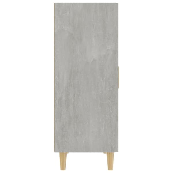 vidaXL Skjenk betonggrå 70x34x90 cm konstruert tre