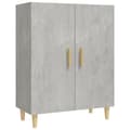 Miniatyrbilde 1 av 9: vidaXL Skjenk betonggrå 70x34x90 cm konstruert tre