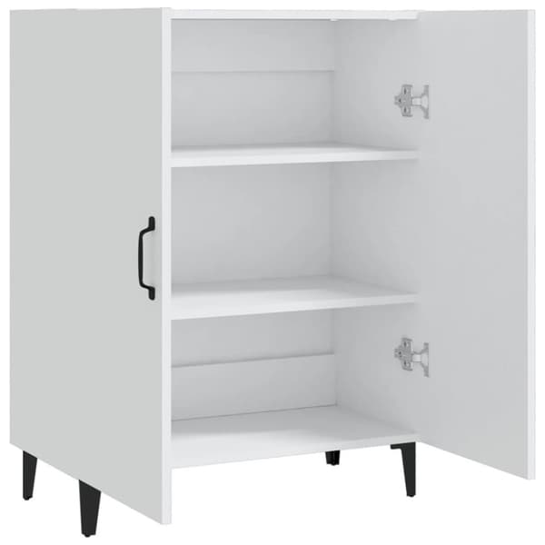 vidaXL Senkki valkoinen 70x34x90 cm tekninen puu