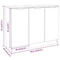 Pikkukuva 9 / 10: vidaXL Senkki harmaa Sonoma 90,5x30x70 cm tekninen puu