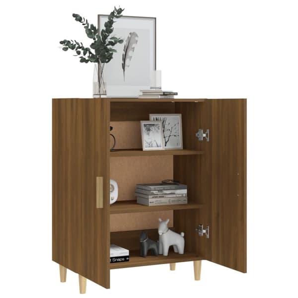 vidaXL Senkki ruskea tammi 70x34x90 cm tekninen puu