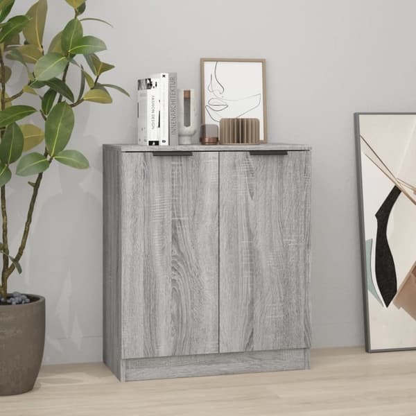 vidaXL skænk 60x30x70 cm konstrueret træ grå sonoma-eg
