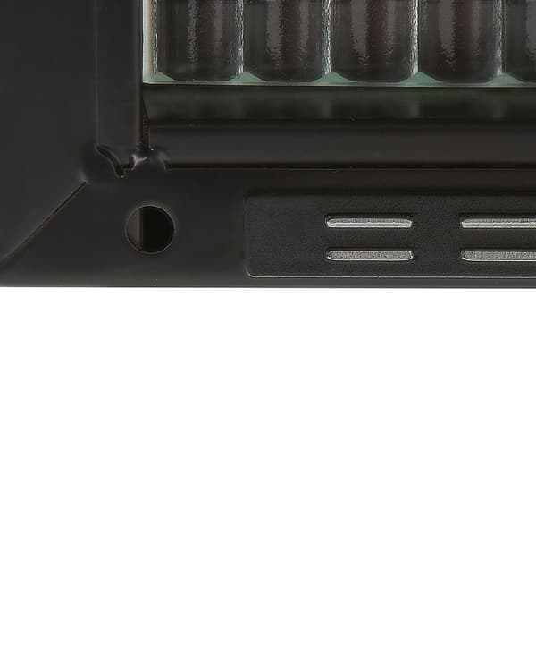 Kontorsskåp Svart Stål 90 x 35 x 111 cm Metall 2 Dörrar Glas Industriell