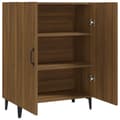 Pikkukuva 4 / 10: vidaXL Senkki ruskea tammi 70x34x90 cm tekninen puu