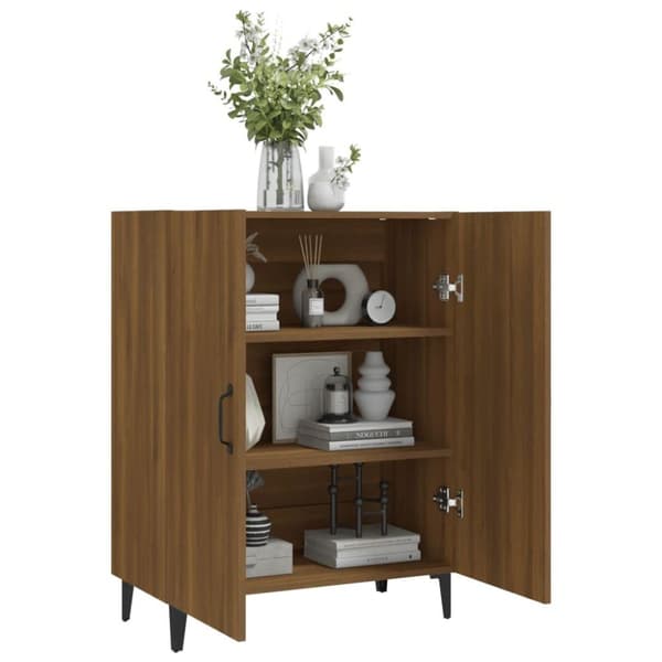 vidaXL Senkki ruskea tammi 70x34x90 cm tekninen puu