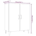 Pikkukuva 7 / 10: vidaXL Senkki ruskea tammi 70x34x90 cm tekninen puu