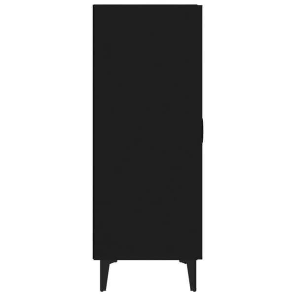 vidaXL Skänk svart 70x34x90 cm konstruerat trä