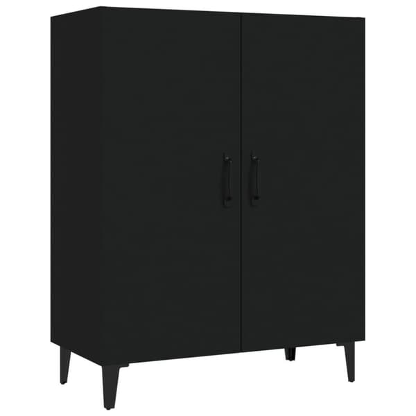 vidaXL Skänk svart 70x34x90 cm konstruerat trä