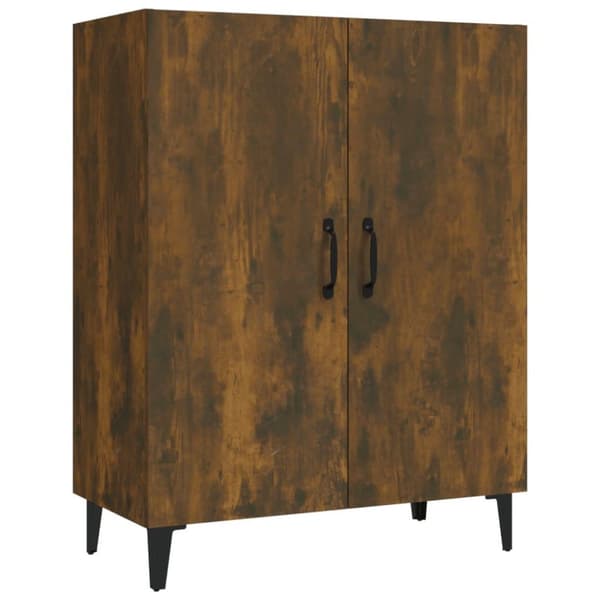 vidaXL Skjenk røkt eik 70x34x90 cm konstruert tre