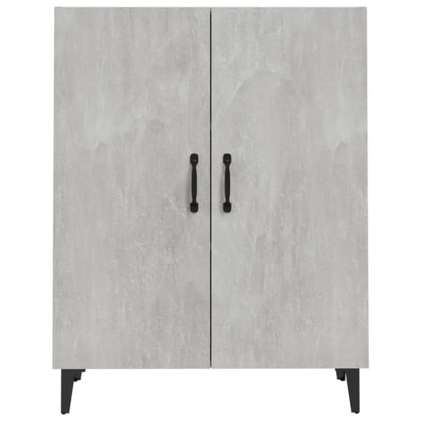 vidaXL Skjenk betonggrå 70x34x90 cm konstruert tre