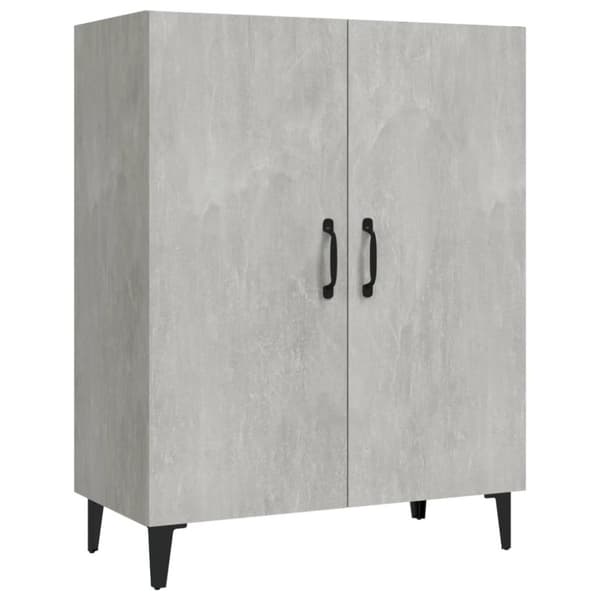 vidaXL Skjenk betonggrå 70x34x90 cm konstruert tre
