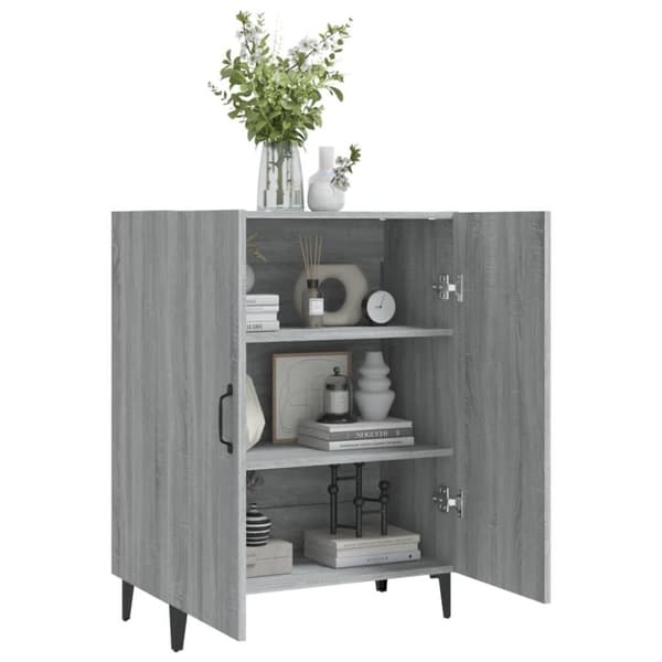 vidaXL skænk 70x34x90 cm konstrueret træ grå sonoma-eg
