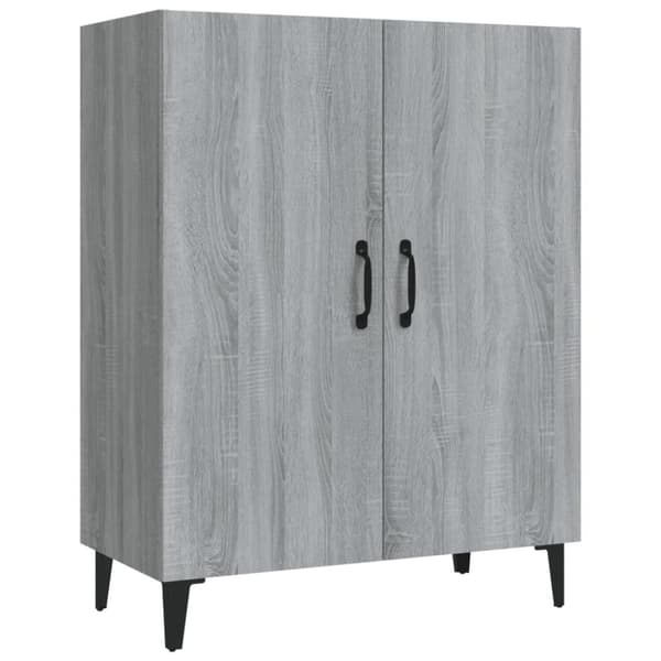 vidaXL skænk 70x34x90 cm konstrueret træ grå sonoma-eg