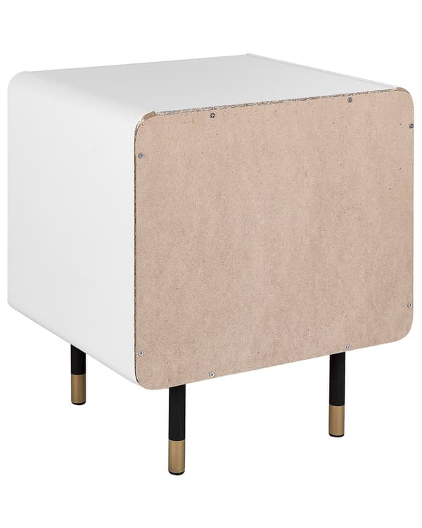 Sidobord Mörk Träfinish 80 x 40 x 80 cm Rustik Skjutdörrar Byrå