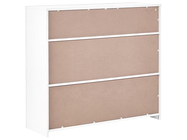 Senkki valkoinen 108 x 97 x 35 cm MDF lastulevy 2 ovea LED-valo skandinaavinen