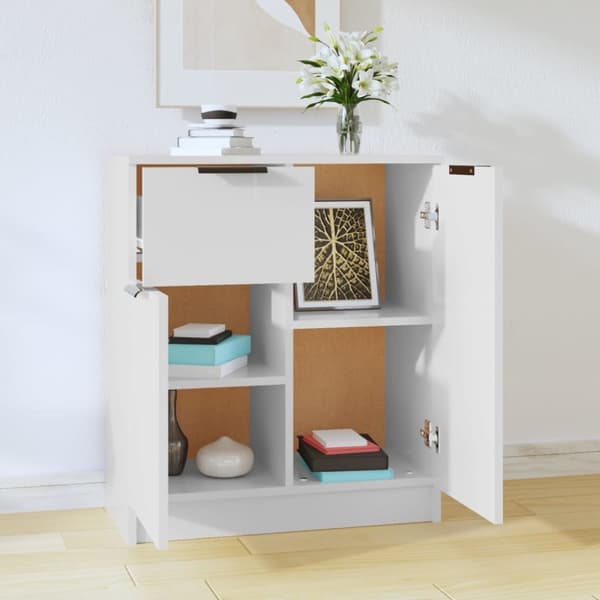 vidaXL Skåp vit 60x30x70 cm konstruerat trä