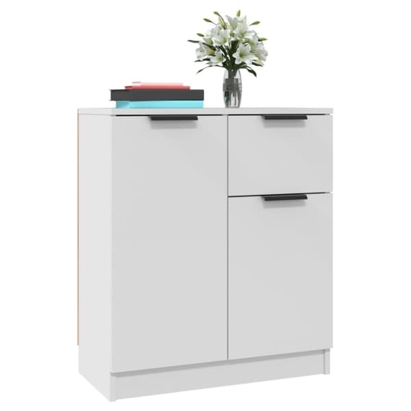 vidaXL Skåp vit 60x30x70 cm konstruerat trä