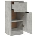 Miniatyrbilde 8 av 11: vidaXL Skjenk betonggrå 30x30x70 cm konstruert tre