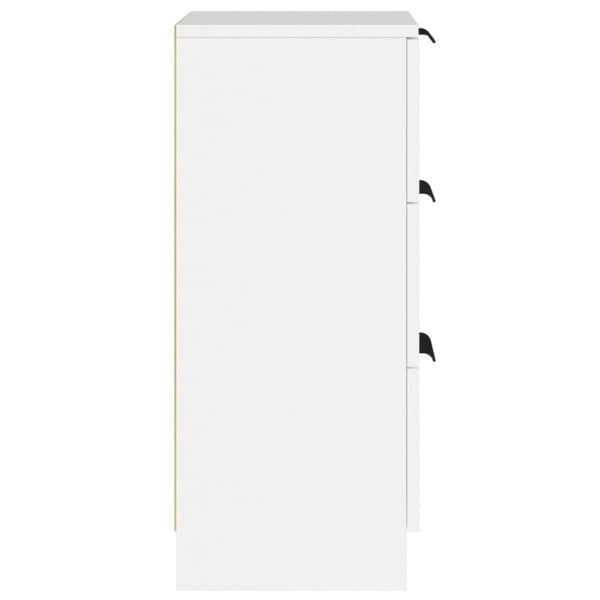 vidaXL Skänkar 2 st vit 30x30x70 cm konstruerat trä