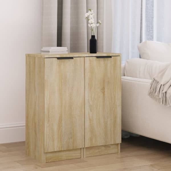 vidaXL Skjenker 2 stk sonoma eik 30x30x70 cm konstruert tre