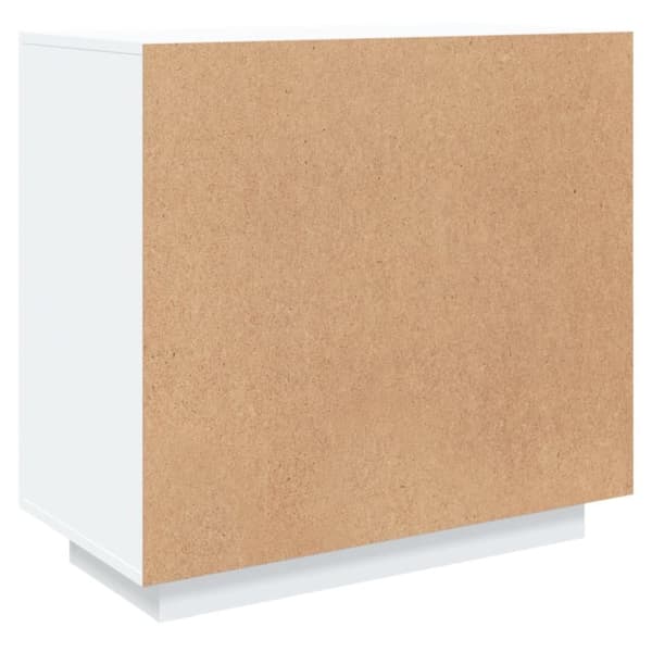 vidaXL Skänk vit 80x40x75 cm konstruerat trä