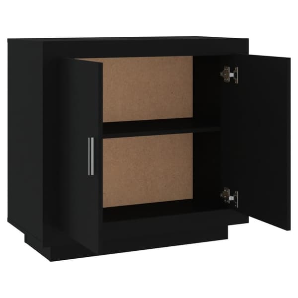 vidaXL Skänk svart 80x40x75 cm konstruerat trä