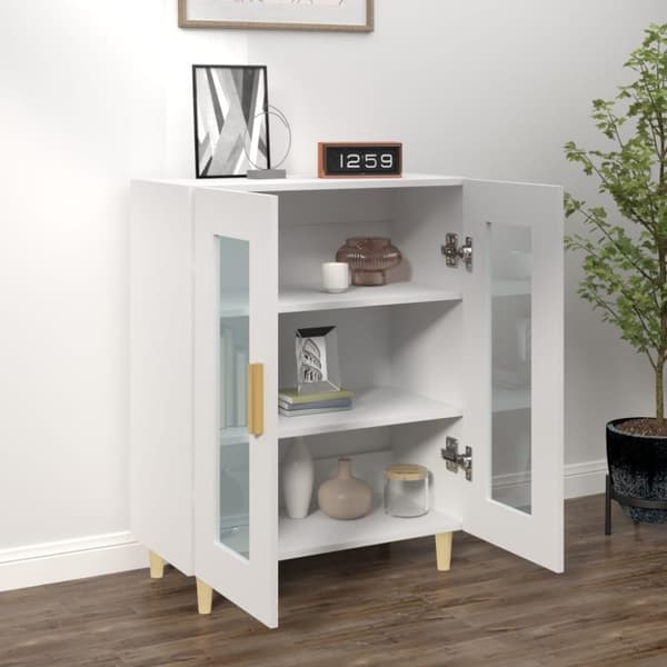 vidaXL Skåp vit 69,5x34x90 cm konstruerat trä