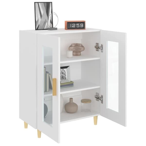 vidaXL Skåp vit 69,5x34x90 cm konstruerat trä
