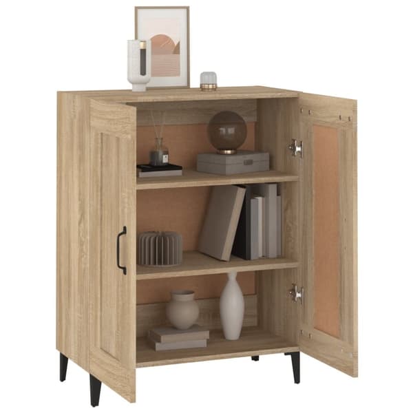 vidaXL Skänk sonoma-ek 69,5x34x90 cm konstruerat trä