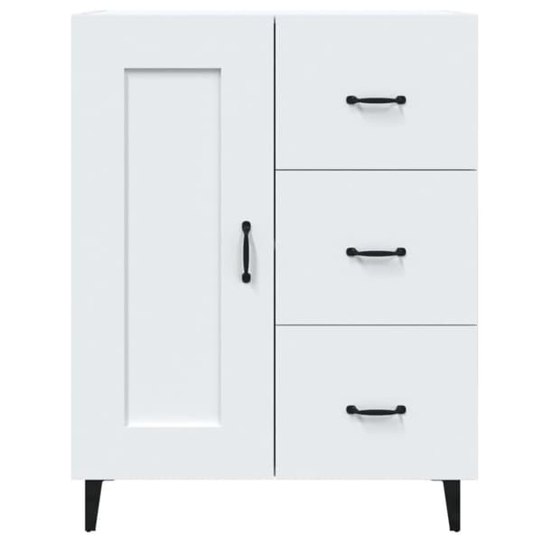 vidaXL Skåp vit 69,5x34x90 cm konstruerat trä