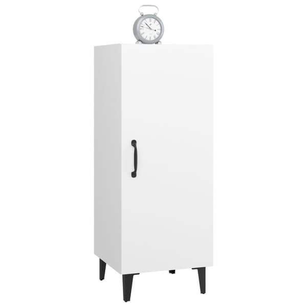 vidaXL Skjenk hvit 34,5x34x90 cm konstruert tre