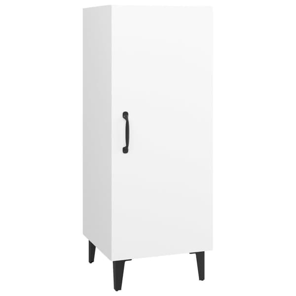 vidaXL Skjenk hvit 34,5x34x90 cm konstruert tre