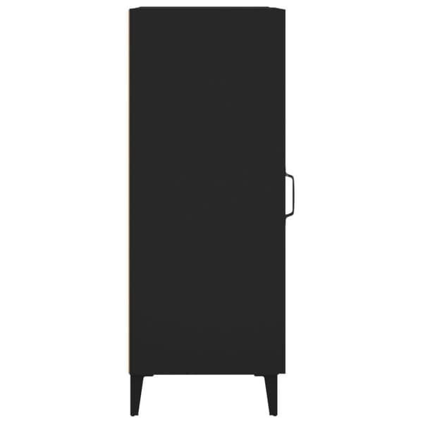 vidaXL Skjenk svart 34,5x34x90 cm konstruert tre