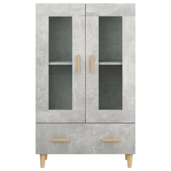 vidaXL Highboard betonggrå 70x31x115 cm konstruert tre