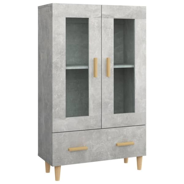 vidaXL Highboard betonggrå 70x31x115 cm konstruert tre