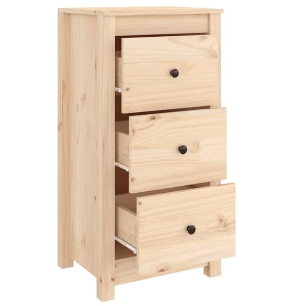 vidaXL Skåp 40x35x80 cm massiv furu