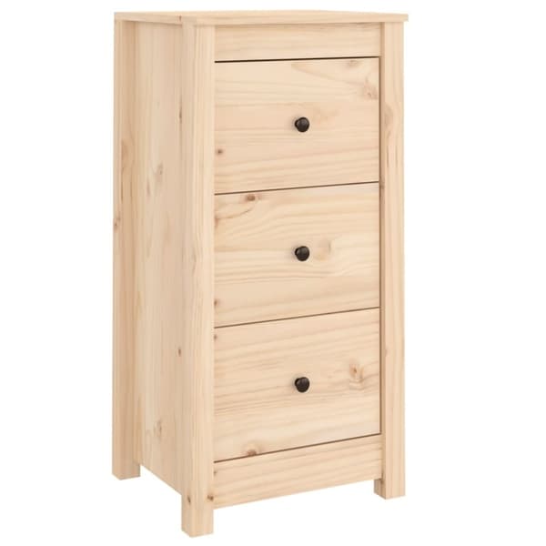 vidaXL Skåp 40x35x80 cm massiv furu