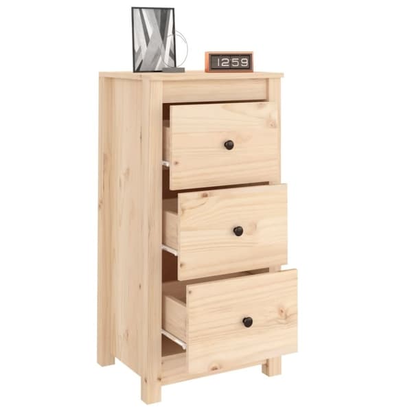 vidaXL Skjenker 2 stk 40x35x80 cm heltre furu