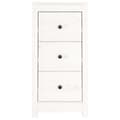 Miniatyrbilde 5 av 10: vidaXL Skjenk hvit 40x35x80 cm heltre furu