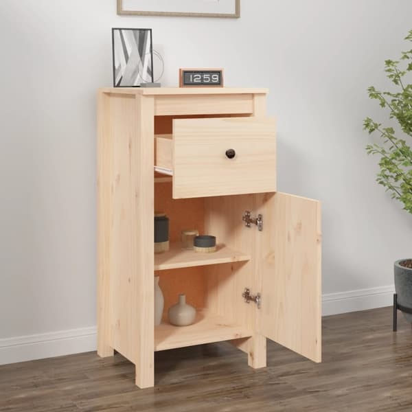 vidaXL Skjenk 40x35x80 cm heltre furu