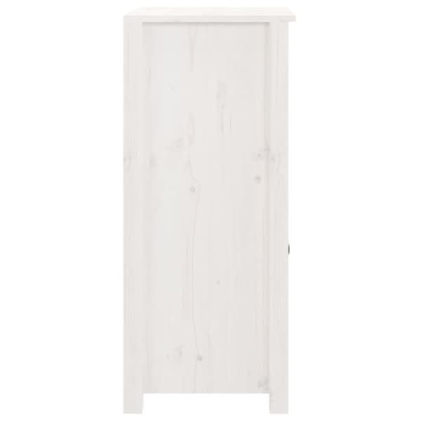 vidaXL Skjenk hvit 40x35x80 cm heltre furu