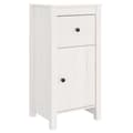 Miniatyrbilde 2 av 11: vidaXL Skjenk hvit 40x35x80 cm heltre furu