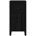 Miniatyrbilde 5 av 11: vidaXL Skjenker 2 stk svart 40x35x80 cm heltre furu