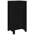 Miniatyrbilde 8 av 11: vidaXL Skjenker 2 stk svart 40x35x80 cm heltre furu
