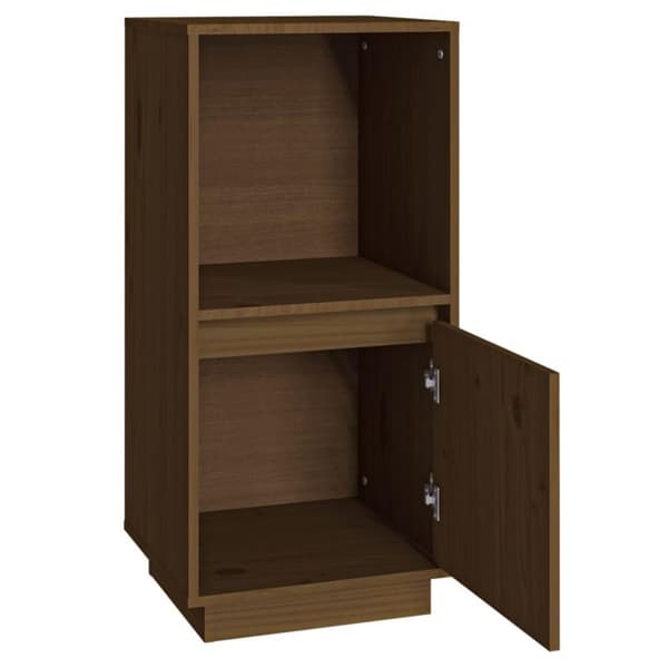 vidaXL Skänk honungsbrun 38x35x80 cm massiv furu