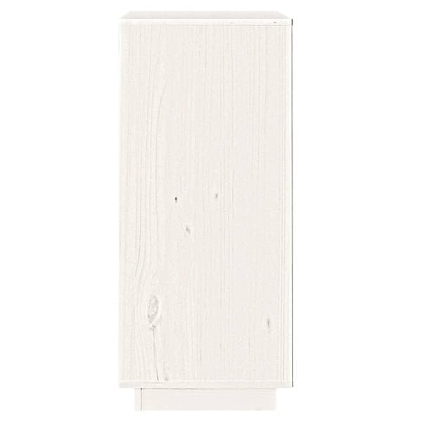 vidaXL Skänk vit 38x35x80 cm massiv furu