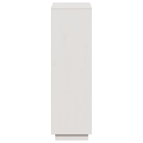 vidaXL Highboard hvit 110,5x35x117 cm heltre furu
