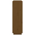 Miniatyrbilde 5 av 11: vidaXL Highboard honningbrun 110,5x35x117 cm heltre furu