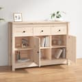 Miniatyrbilde 3 av 11: vidaXL Skjenk 100x35x74 cm heltre furu